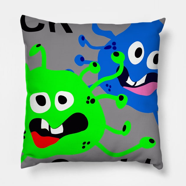 F*ck Covid-19 Pillow by DeVerviers