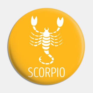 Astrological Zodiac Tee Shirts - Scorpio the Scorpion Pin