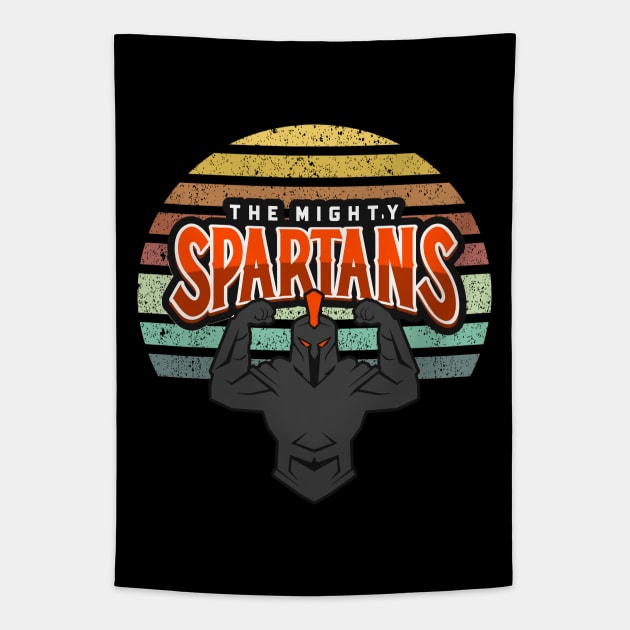 The Mighty Spartans Gaming Club / Old school style for true OG players and gamers Tapestry by Naumovski