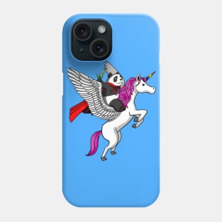 Panda Bear Riding Magical Unicorn Phone Case