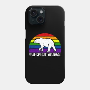 My Spirit Animal Bear Gay Pride Parade Phone Case