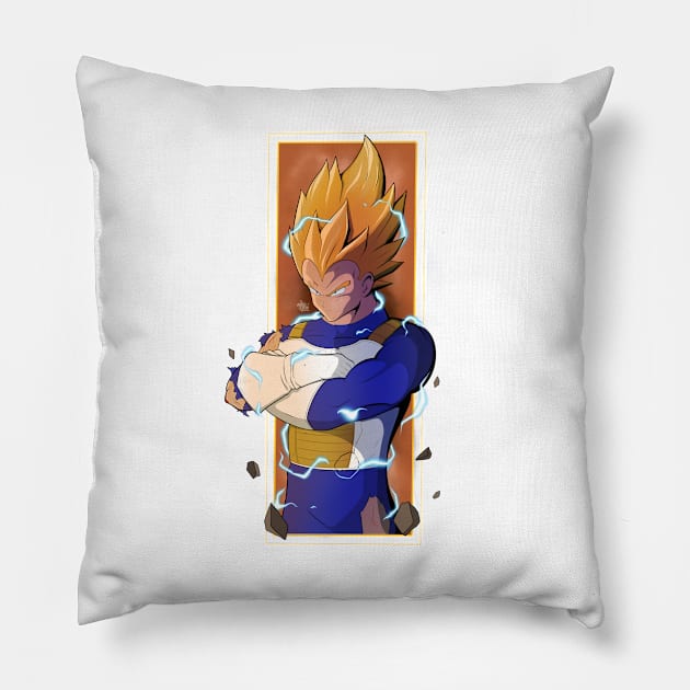 Prince Vegeta Pillow by Digital Sake