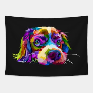 Rainbow Cavalier King Charles Spaniel Tapestry