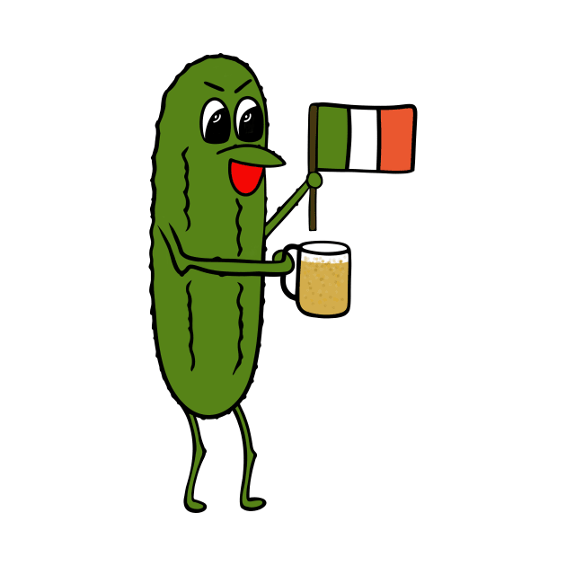 ST PATRICKS Day Irish Dill Pickle - St Patricks Day Art by SartorisArt1