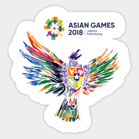 Asian Games 2018 Stickers Teepublic