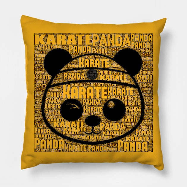 Karate Panda created out of type Pillow by Karate Panda