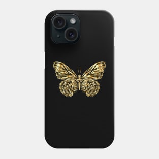 Ornate Golden Butterfly Phone Case