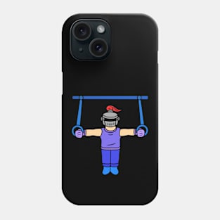 Funny cartoon knight gymnastic Phone Case