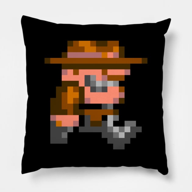 Rick Dangerous Pillow by goatboyjr