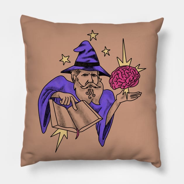 wizard Dom Pedro II Pillow by tintacarmesim