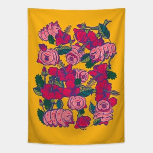 Water bears with flowers Tapestry