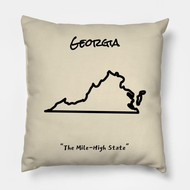 Truly Georgia Pillow by LP Designs