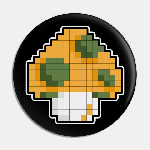 1Up Mushroom Pin by Apgar Arts