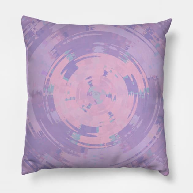 Diamond Swirl Pastel Colors Purple Pink Pillow by Peaceful Space AS