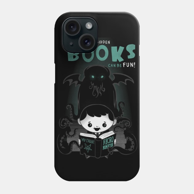 Forbidden books can be fun! Phone Case by Queenmob