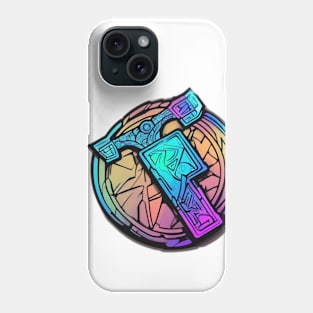 Neon Spartan Helmet Design No. 581 Phone Case