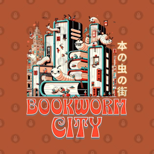 Living in books - Bookworm City by BrisaArtPrints