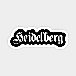 Heidelberg written with gothic font Magnet