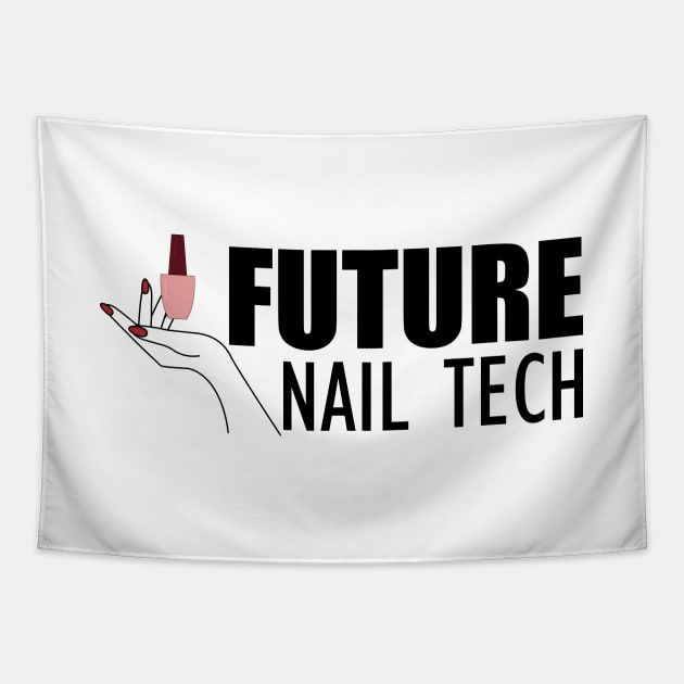 Future Nail Tech Tapestry by KC Happy Shop