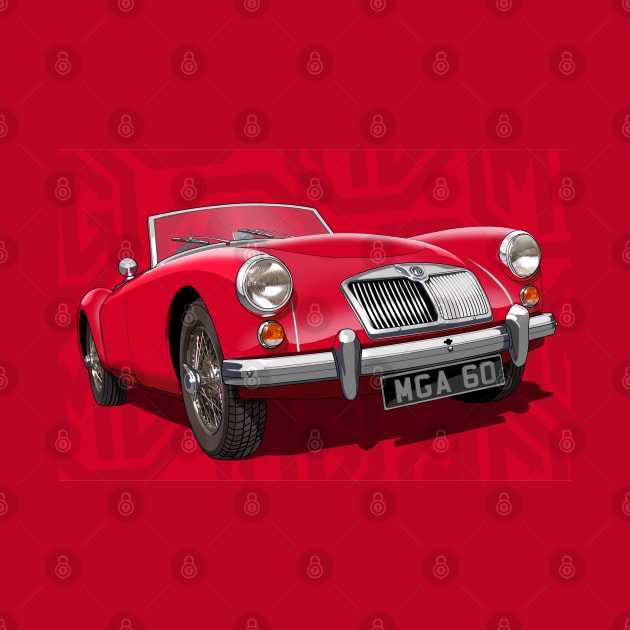 MGA in red by candcretro