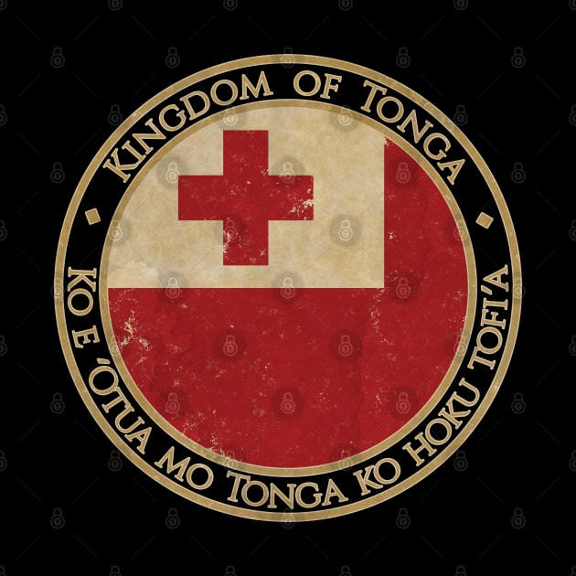 Vintage Kingdom of Tonga Oceania Oceanian Flag by DragonXX