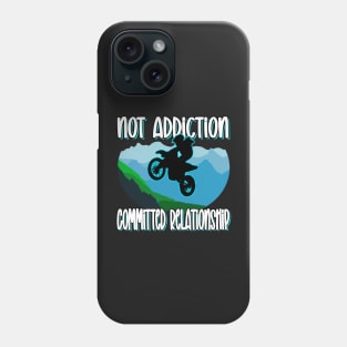 DIRT BIKER STUFF FUNNY QUOTE WITH GRAPHIC WHITE LETTERS Phone Case