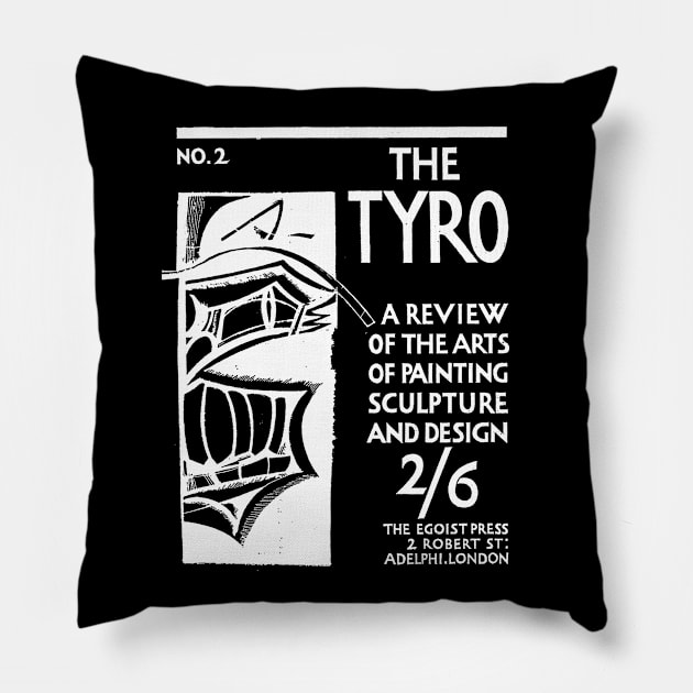 The Tyro / Wyndham Lewis / Modernist Art Pillow by CultOfRomance