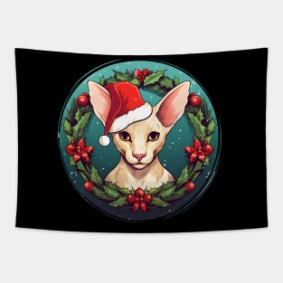 Oriental Shorthair Cat Xmas, Love Cat Tapestry