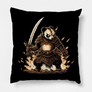 Panda Warrior Pillow