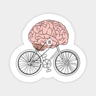 Brain bike Magnet