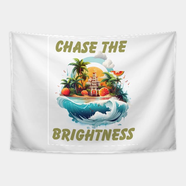 Chase the Brightness Tapestry by NedisDesign