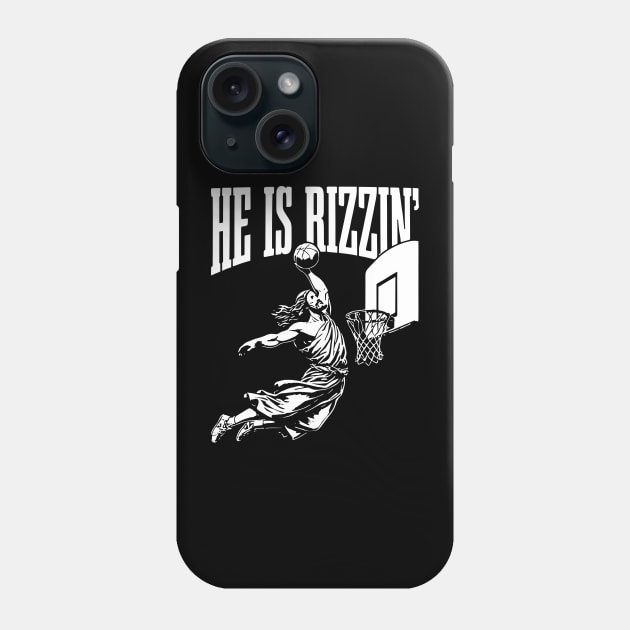 He Is Rizzin' Vintage 90s: Bringing the Laughs to Easter Phone Case by chems eddine