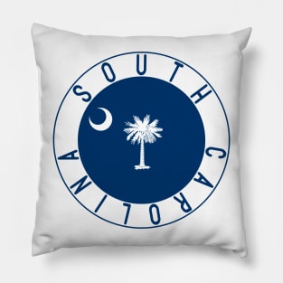 South Carolina Flag Decal Pillow