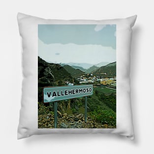 Vallehermoso La Gomera island Pillow