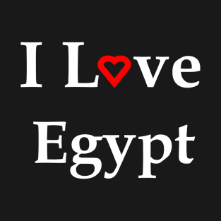 I Love Egypt Red Heart For Dark Colors T-Shirt