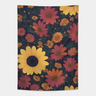 Beautiful sunflower flower pattern Tapestry