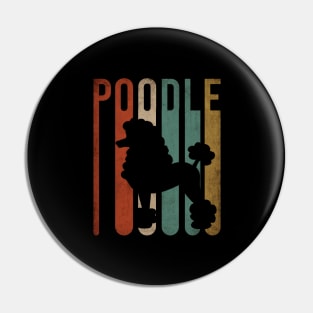 POODLE, RETRO STYLE Pin