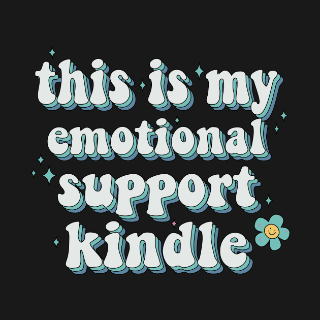 This is my Emotional Support Kindle Pink Book Lover Sticker Bookish Vinyl Laptop Decal Booktok Gift Journal Stickers Reading Present Smut Library Spicy Reader Read by SouQ-Art