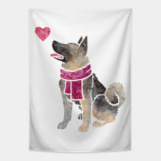 Watercolour Elkhound Tapestry