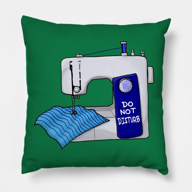 Do Not Disturb Sewing Machine Pillow by JKP2 Art