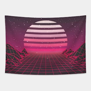 Synthwave sun Tapestry