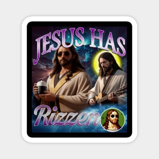 Jesus Has Rizzen Bootleg Tribute Magnet