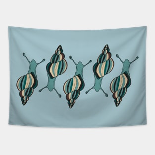 teal banded snails Tapestry