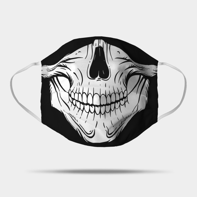 Skull Smile Skull Face Masks Mask Teepublic Uk,Drawing Anime Body Types