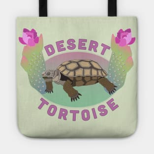 Desert Tortoise and Beavertail Cactus Tote