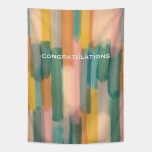 Striped Congratulations Tapestry