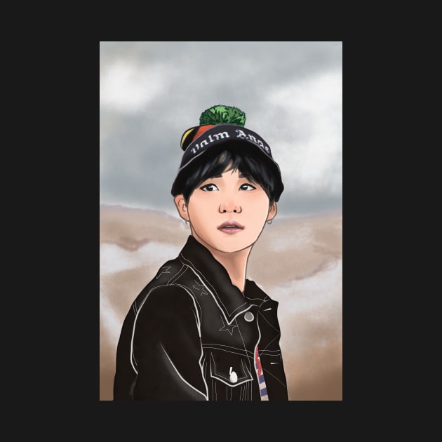 Suga Min Yoongi BTS Bangtan Spring Day by NiamhYoungArt