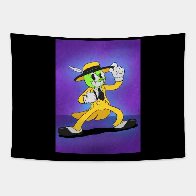 The Mask in rubberhose style Tapestry by Kevcraven