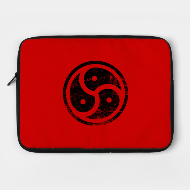 Triskelion BDSM Symbol Distressed Vintage