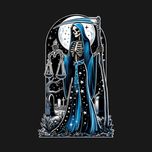 Santa Muerte Azul T-Shirt